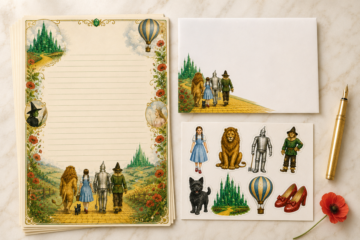 Wizard of Oz Stationery Set