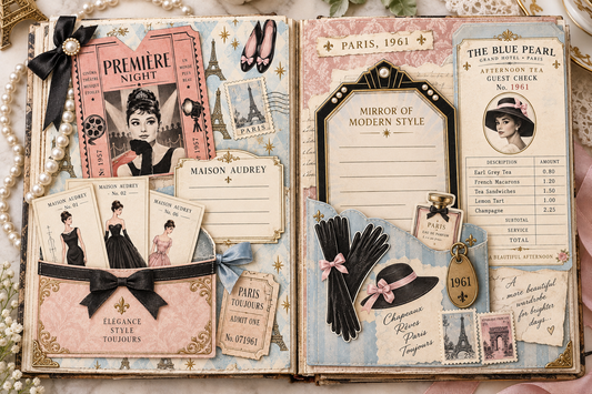 Audrey Hepburn–Inspired Paris Couture Ephemera Pack