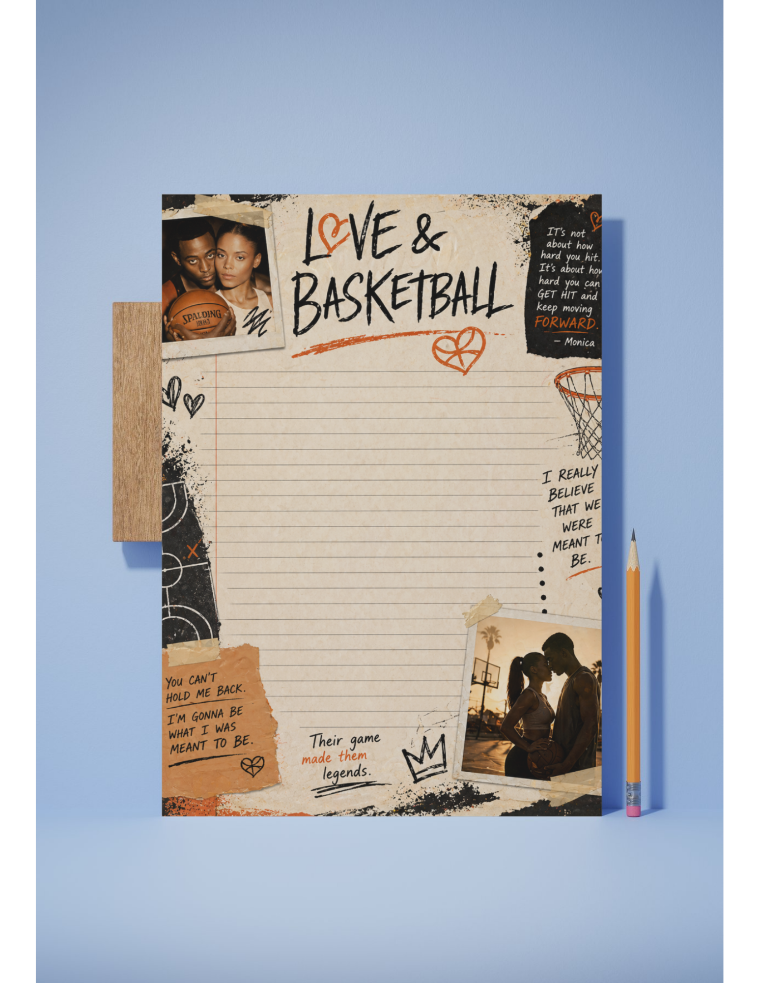 LOVE & BASKETBALL STATIONARY