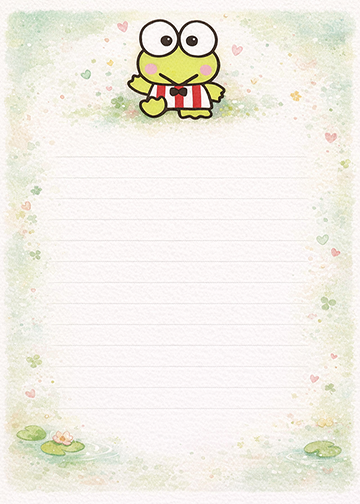 CUTE FROG STATIONARY