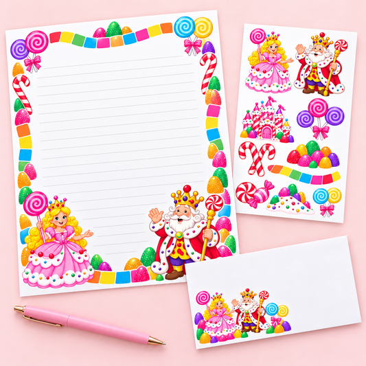 Candyland Stationery Set