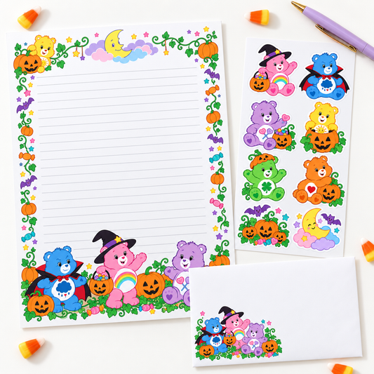 Care Bear Halloween Stationery Set