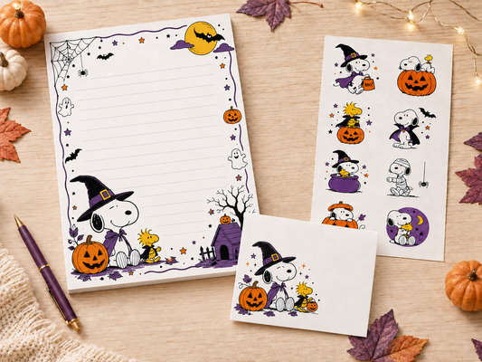 Snoopy Halloween Stationery Set