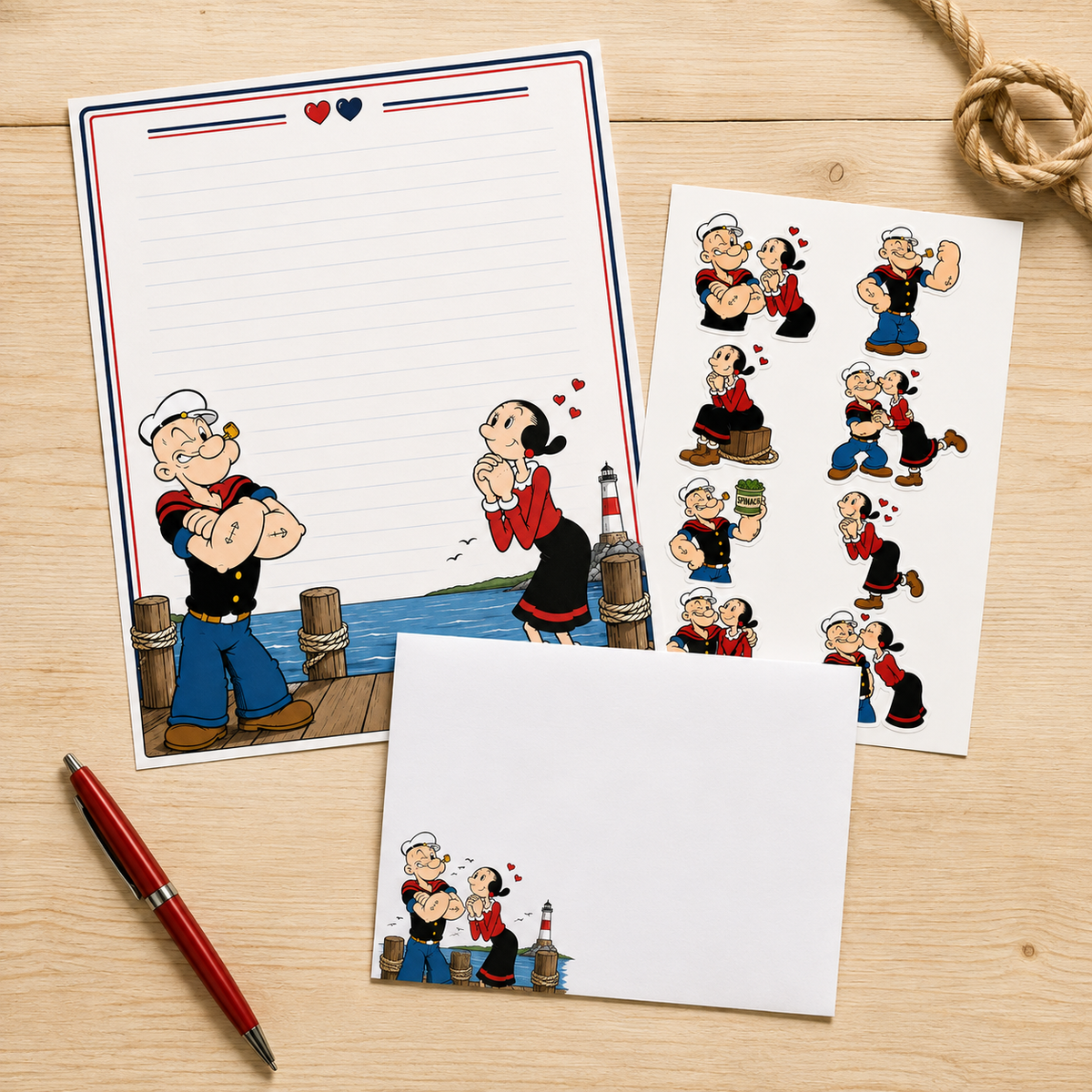 Popeye Stationery Set