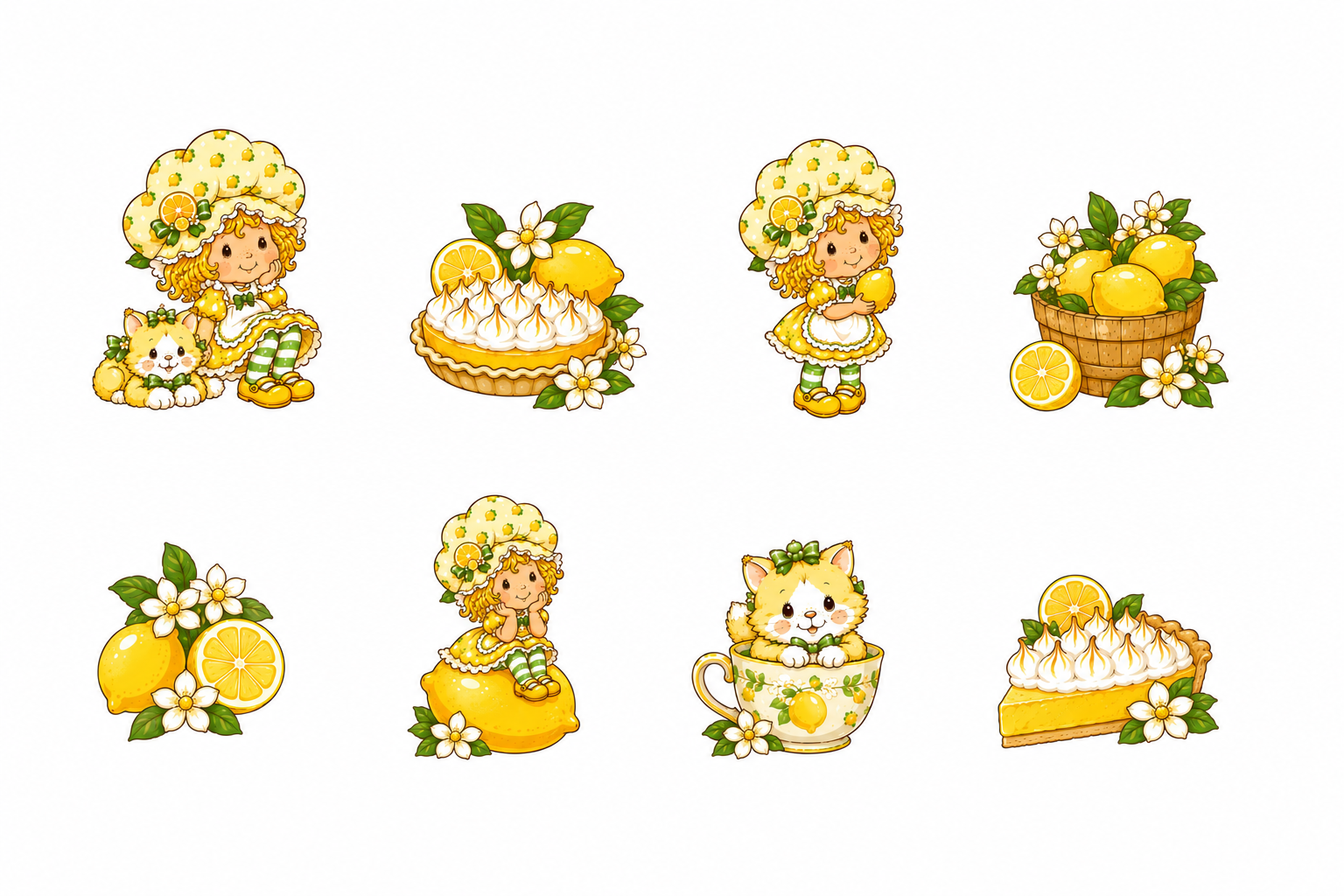 Classic Lemon -Inspired Stationary set