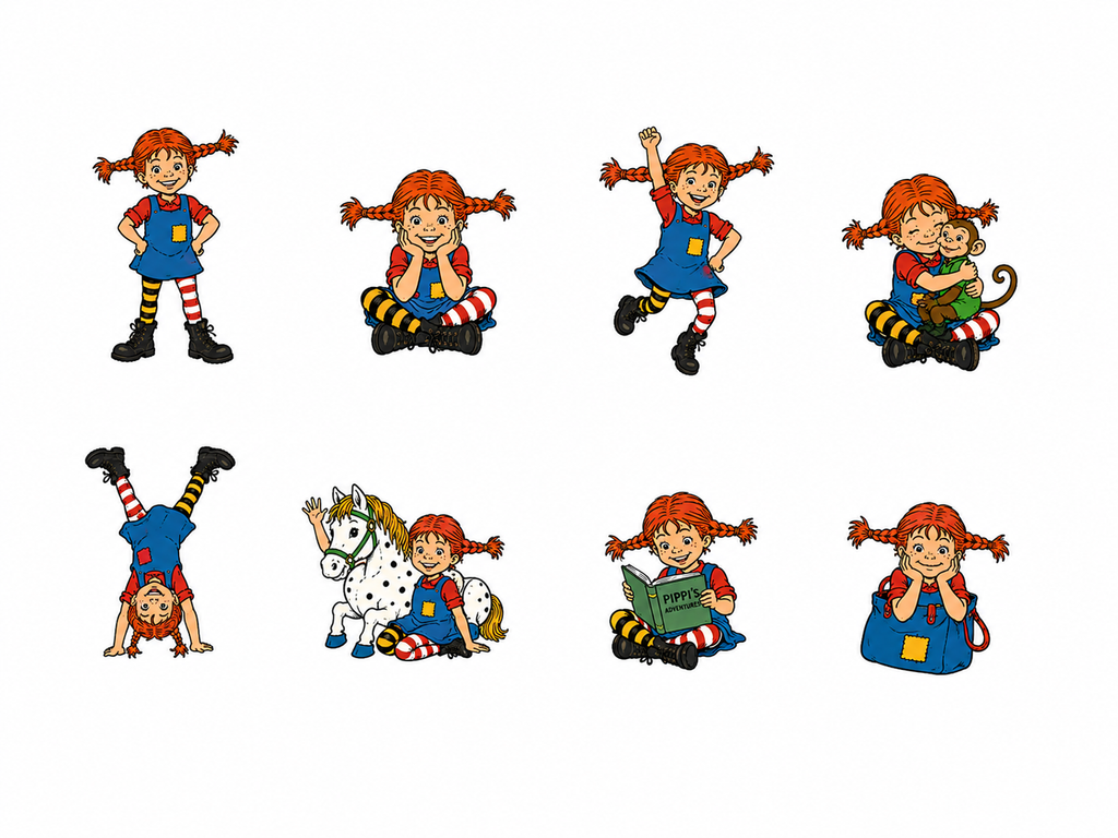 Pippi-Inspired Stationary Set