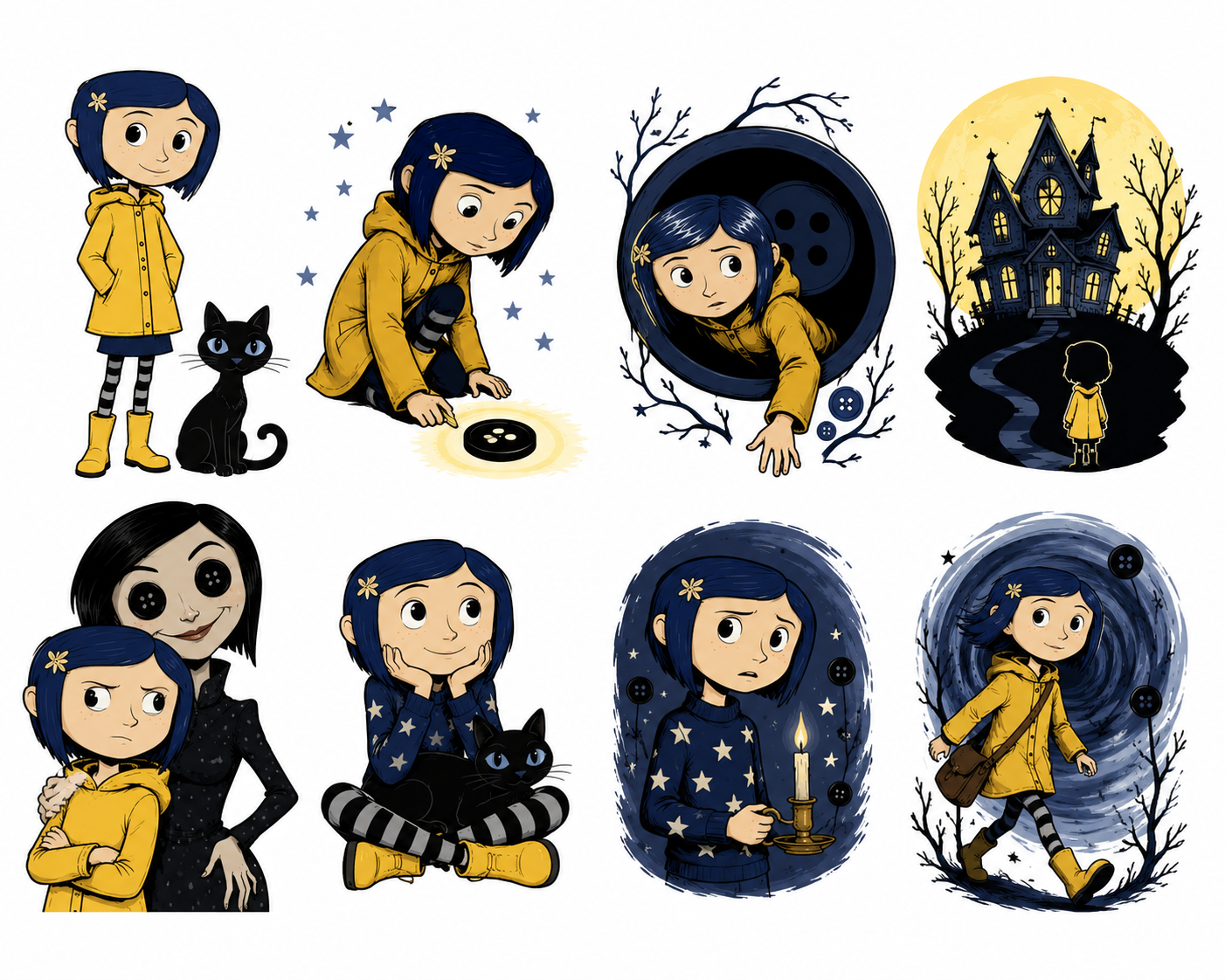 Coraline-Inspired Stationary Set