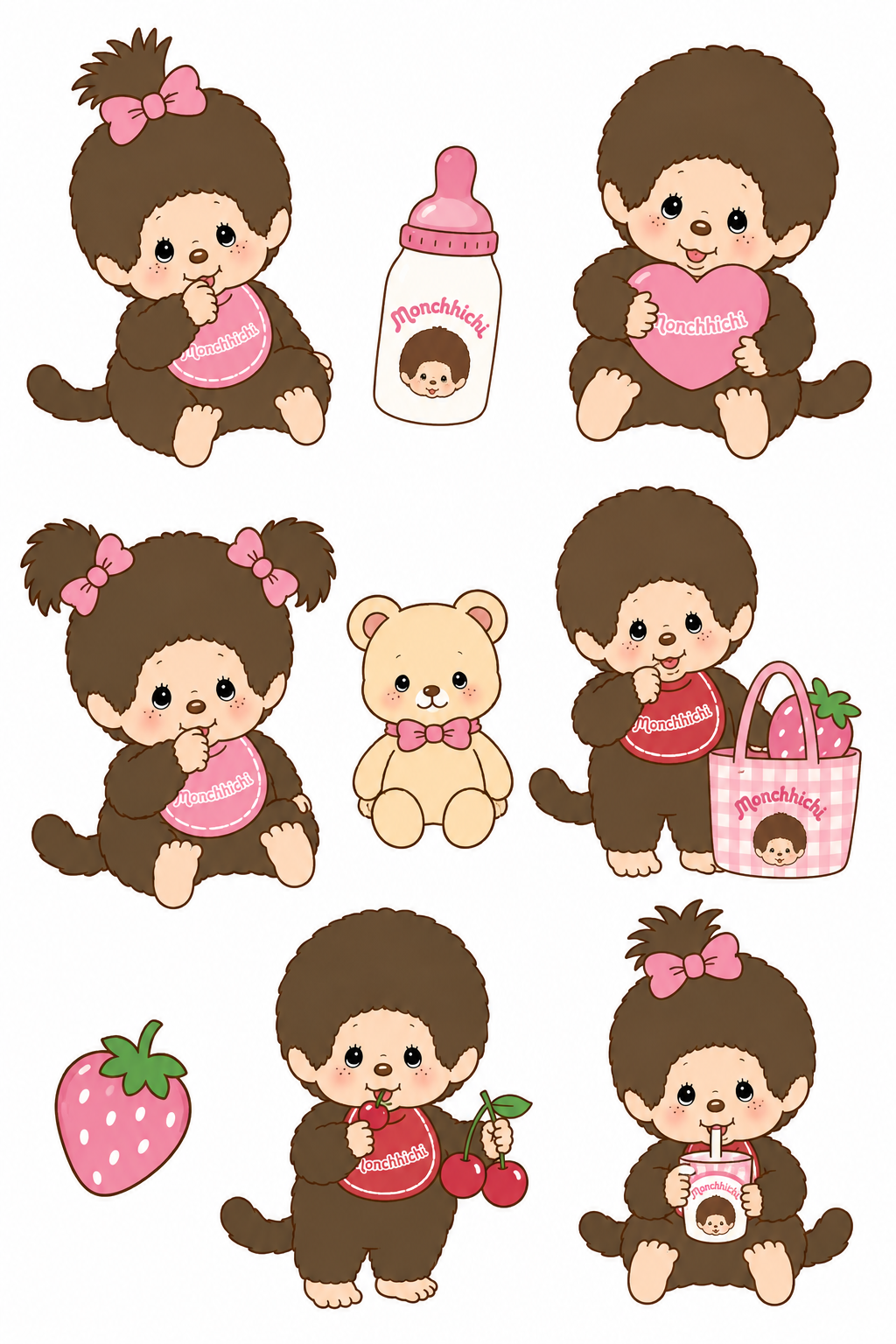 Monchhichi-Inspired Stationary Set