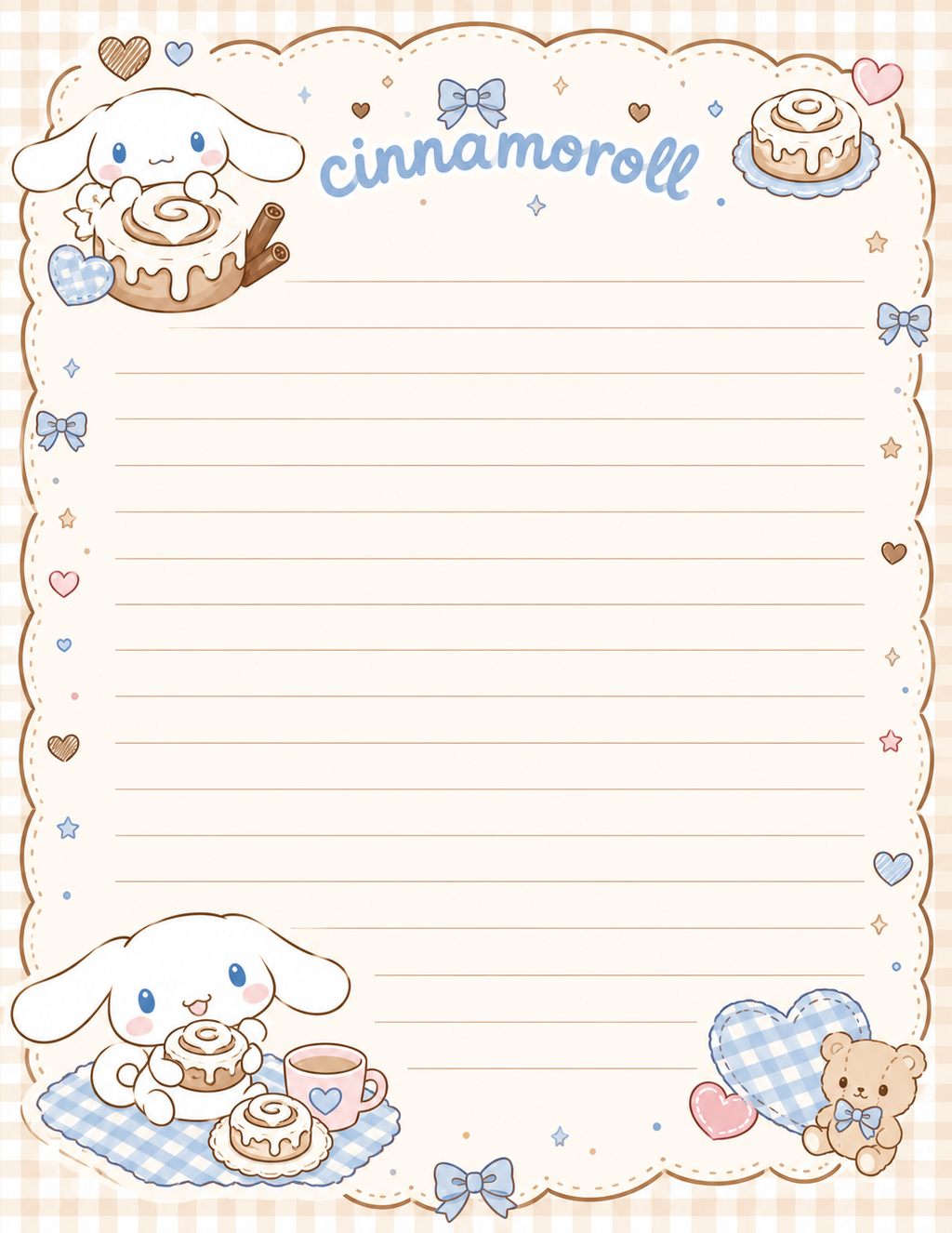 Cinna-Inspired Stationary Set