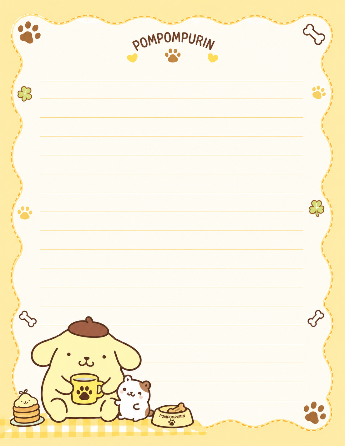 PopPom-Inspired Stationary Set