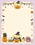 Halloween PomPom Inspired Stationary Set