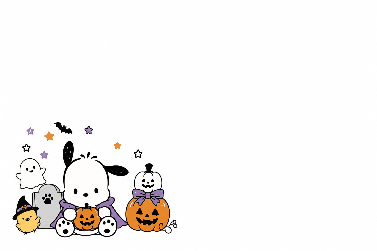 Halloween- Pochaco-Inspired stationary set