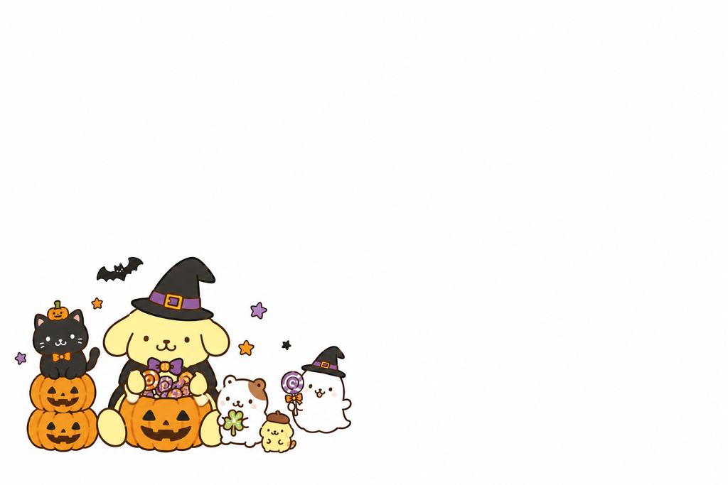 Halloween PomPom Inspired Stationary Set