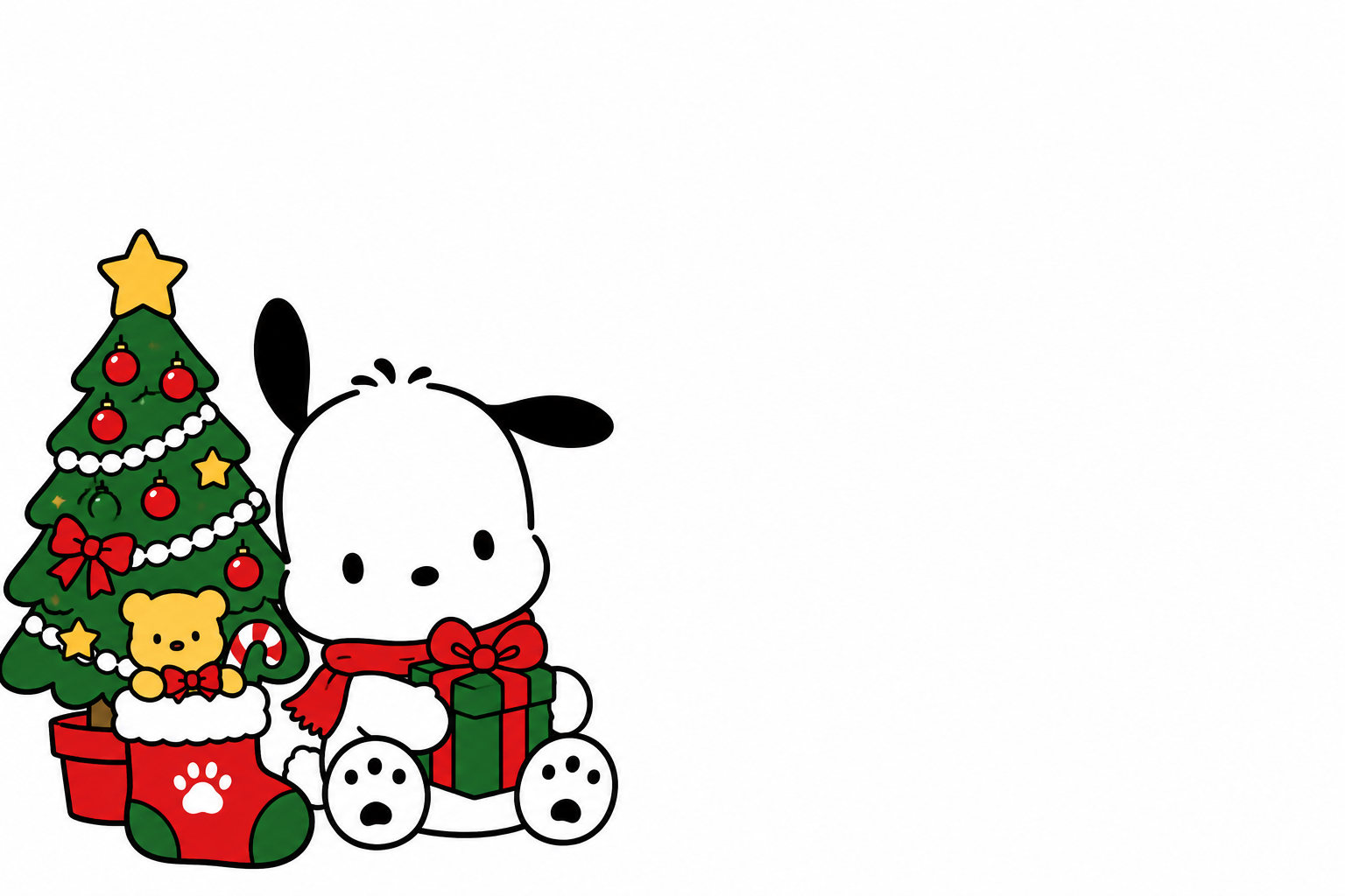 Christmas Pochaco-Inspired Stationary set