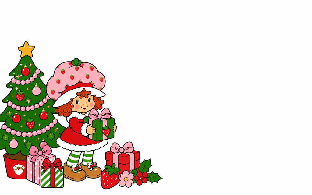 A very strawberry christmas stationary set