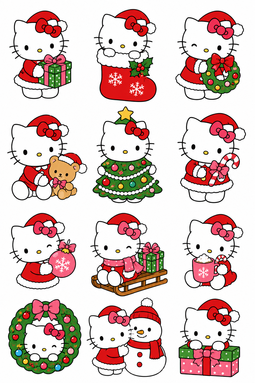 A very hello kitty christmas stationery