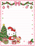 A very hello kitty christmas stationery
