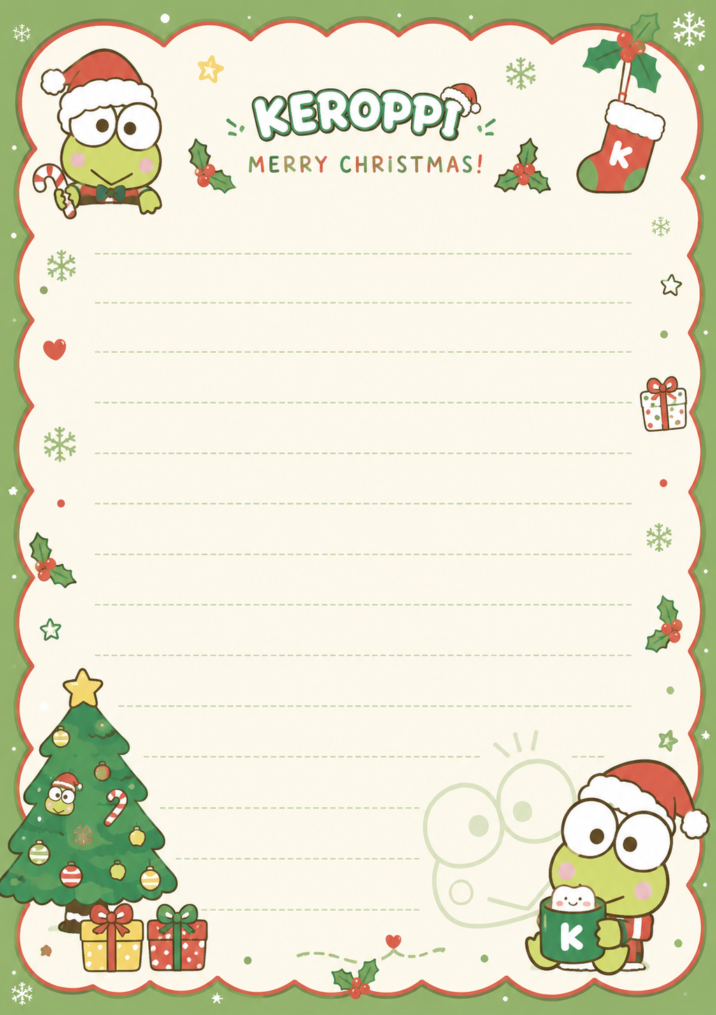 A Very Kerropi-Inspired Christmas Stationary set
