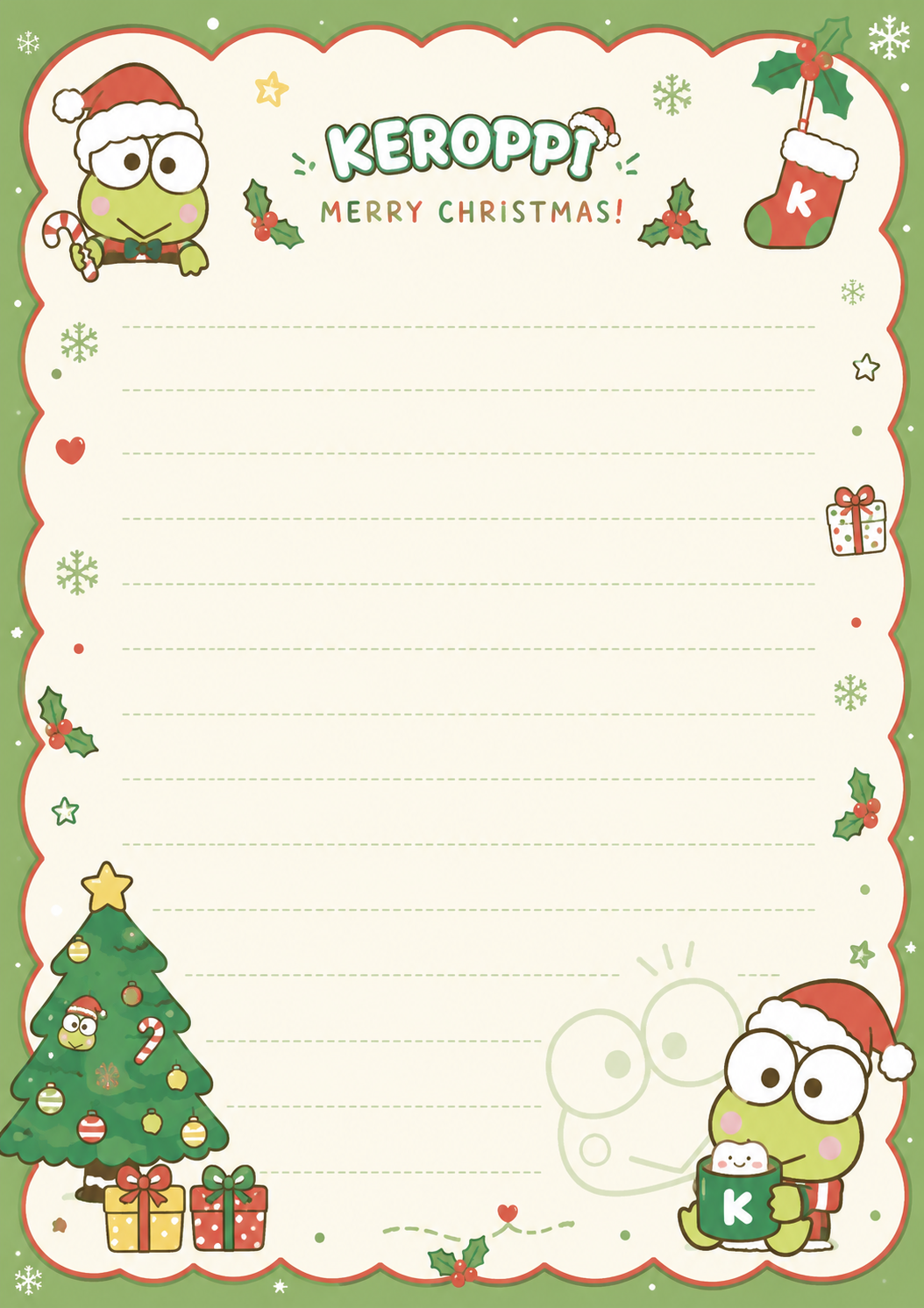 A Very Kerropi-Inspired Christmas Stationary set
