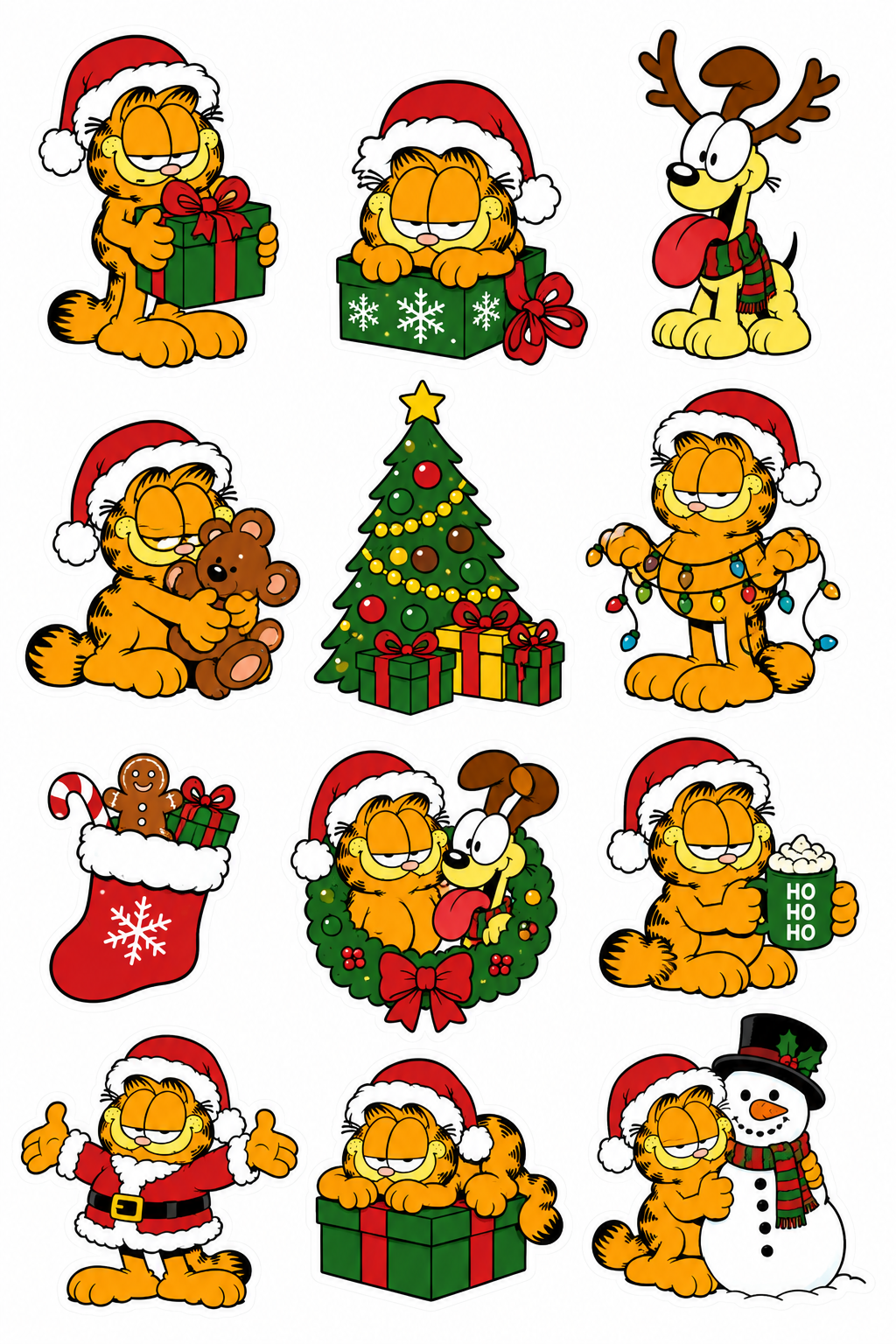 A Garfield-Inspired Christmas stationary