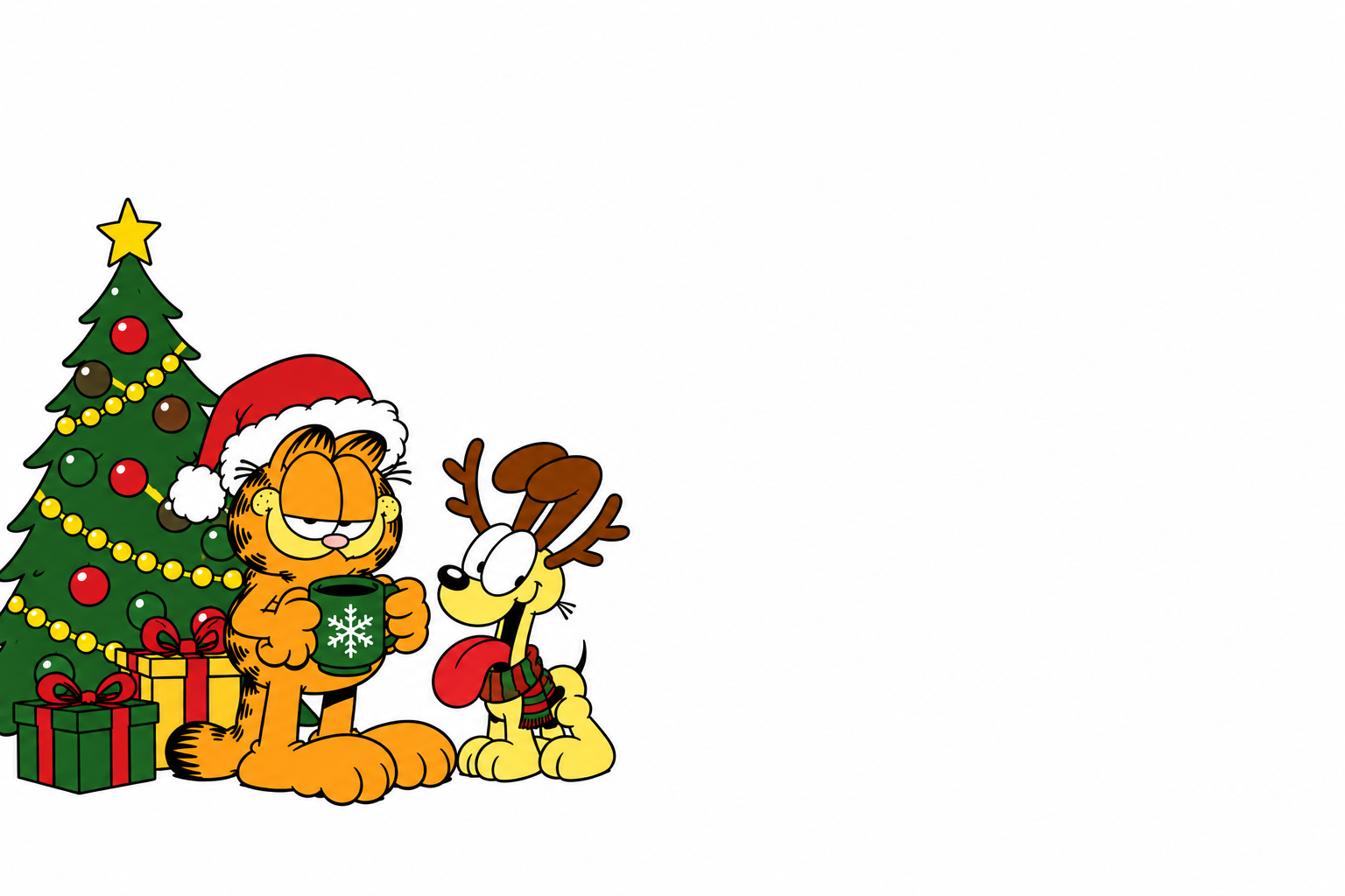 A Garfield-Inspired Christmas stationary