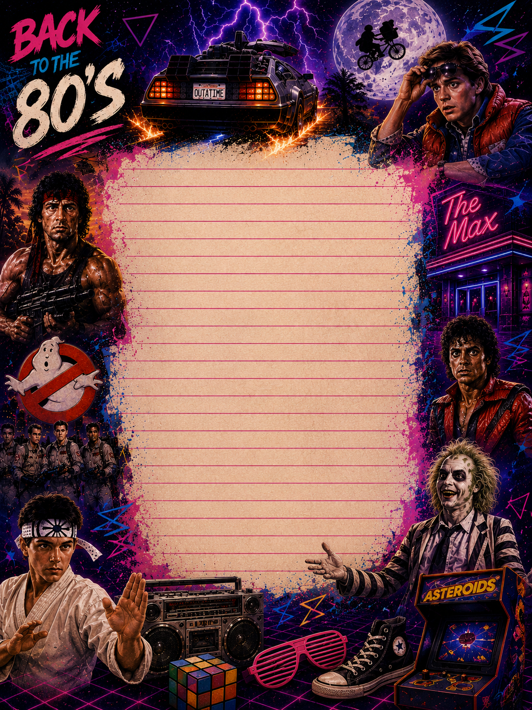 Everything 80's stationary