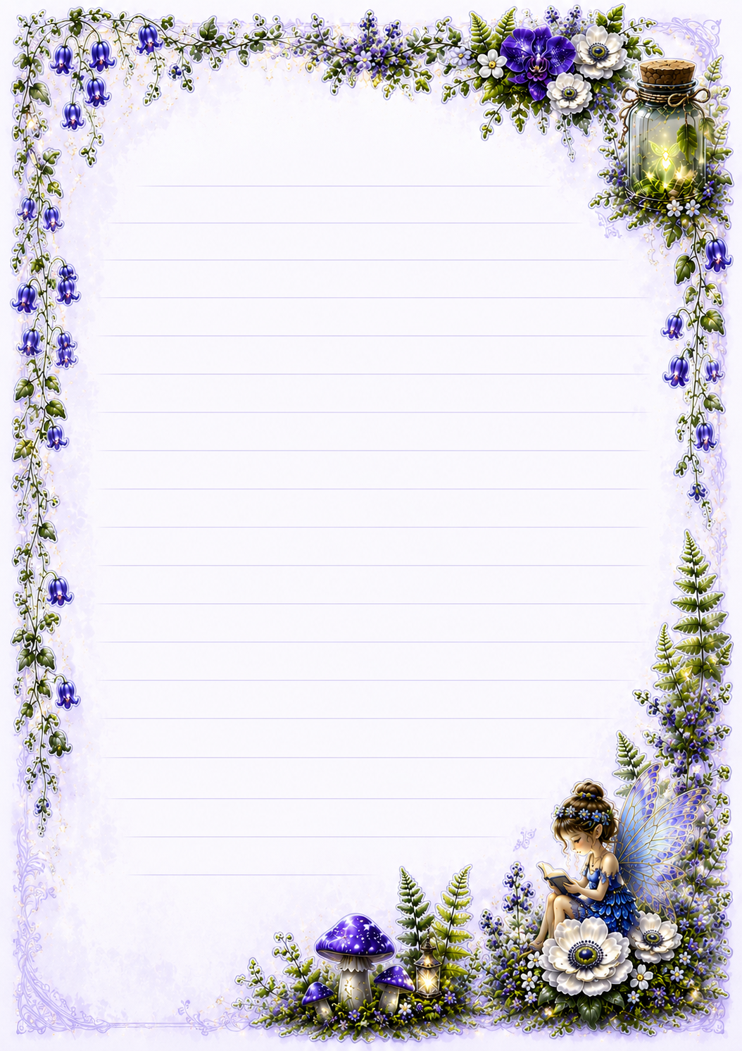 PURPLE FAIRY STATIONARY
