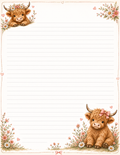 HIGHLAND COW STATIONARY