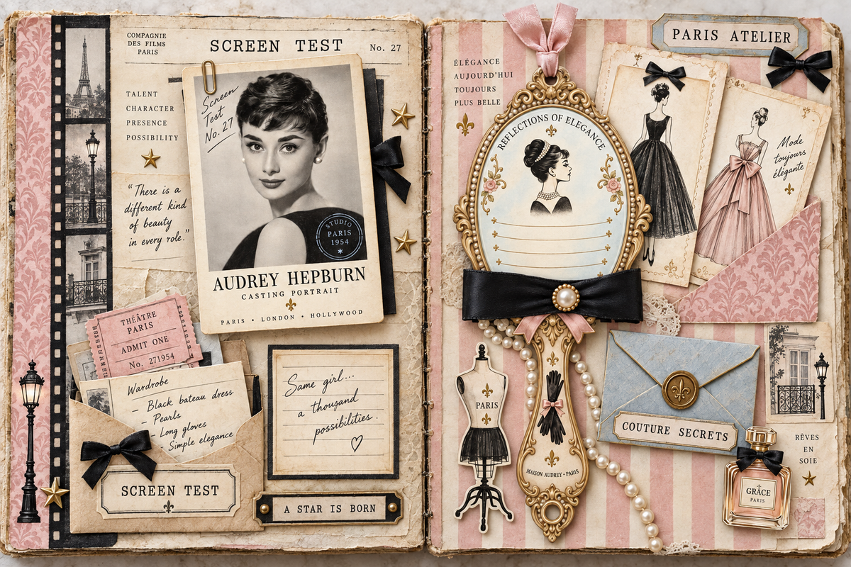 Audrey Hepburn–Inspired Paris Couture Ephemera Pack