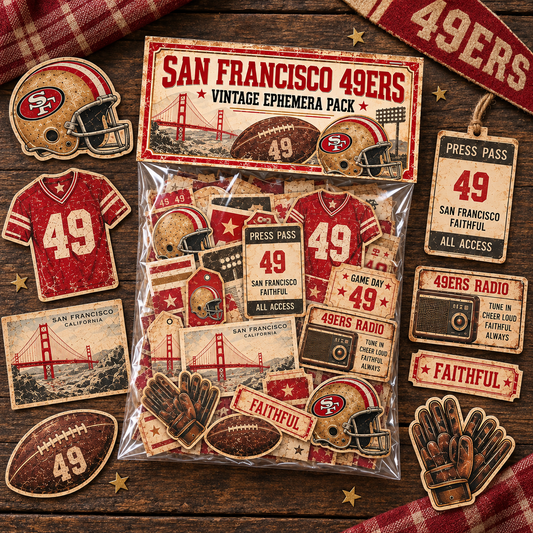 Vintage San Francisco 49ers Ephemera Pack