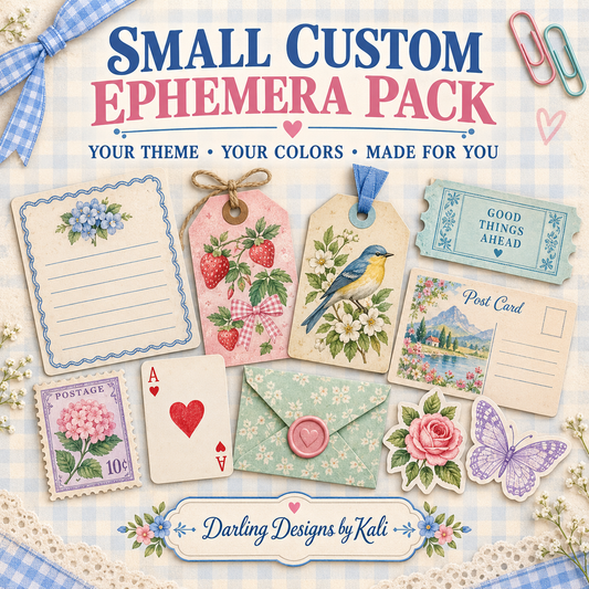 Small Custom Ephemera Kit