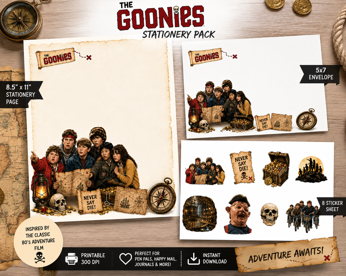 The Goonies-Inspired Stationery Pack