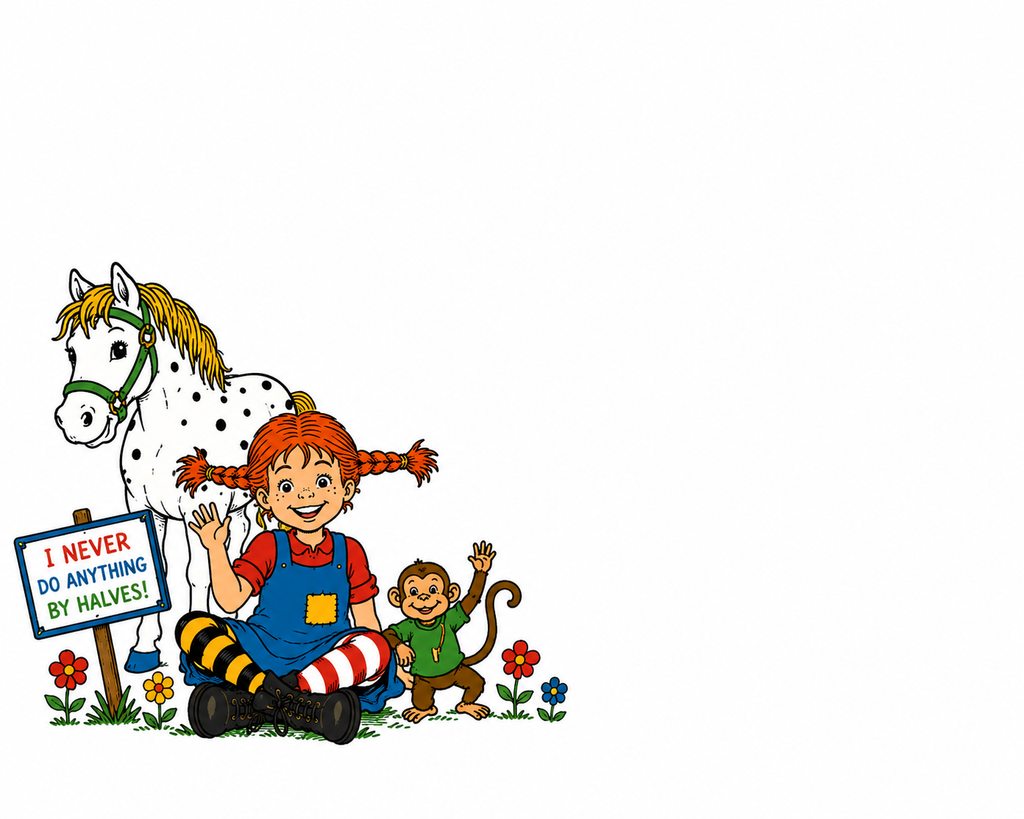 Pippi-Inspired Stationary Set
