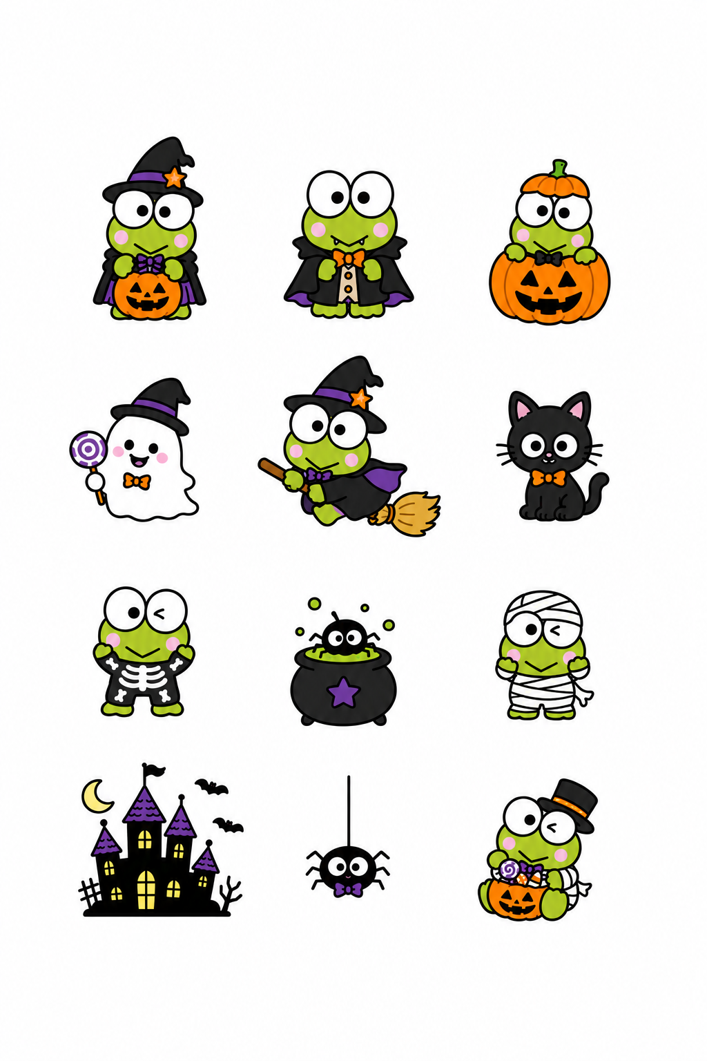 Kerokerokeroppi Halloween Stationery Pack