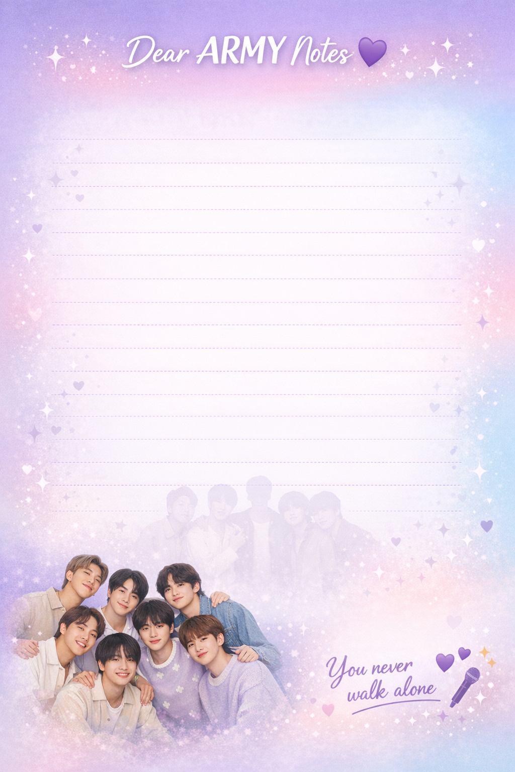 BOY BAND STATIONARY "BTS"