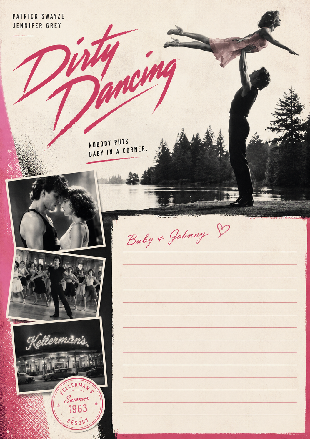 CLASSIC MOVIE STATIONARY "DANCING 2"