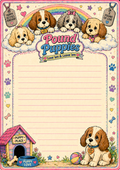 CLASSIC TOY STATIONARY 'PUPPIES'