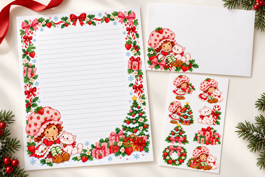 Strawberry Shortcake Christmas Stationery