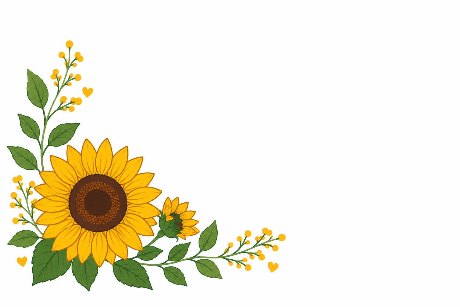 Sunflower Stationary set